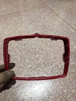 ขอบไฟหน้า RC 80, RC 100 สีแดงสด (สินค้ามีรอยถลอก แนะนำให้นำไปทำสีใหม่) 