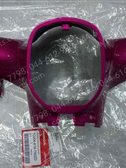 เสื้อไฟหน้าตัวล่าง DREAM SUPER CUB/ไฟกลม แท้ๆ สีชมพูบานเย็น (P190) 53206-K76-T60ZD 