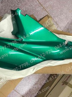 ฝาครอบข้างซ้าย WAVE+110 แท้ๆ สีเขียว (G174) 64380-KEV-750ZQ