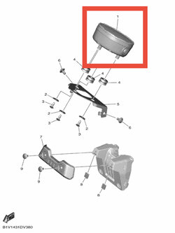 เรือนไมล์ชุด XSR 155 แท้ๆ B1V-H3500-00 (สินค้ามัดจำสั่ง)