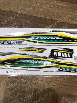 สติ๊กเกอร์ชุด SPARK NANO รุ่น 1 ปี 2009 รถสีขาว/ดำ 