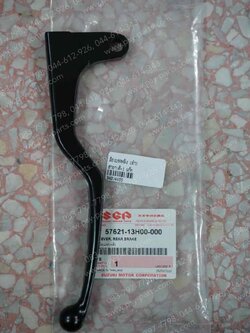 มือเบรคหลัง HAYATE, HAYATE-I แท้ๆ สีดำ 57621-13H00-000 (ด้านซ้ายมือ) 