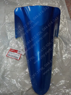 บังโคลนหน้า WAVE 110-I ใหม่ แท้ๆ สีน้ำเงิน (B189) 61100-KWW-640ZH