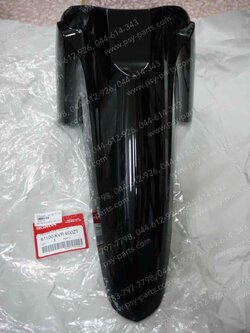 บังโคลนหน้า WAVE 100X แท้ๆ สีดำ (A35) 61100-KVR-600ZT 