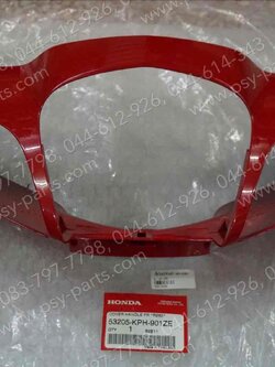 เสื้อไฟหน้าตัวหน้า WAVE 125 แท้ๆ สีแดงสด (R263) 53205-KPH-901ZE 