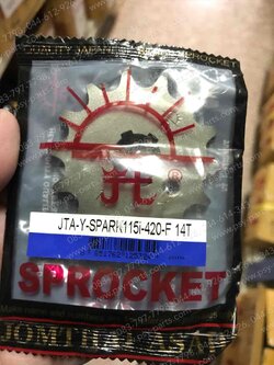 สเตอร์หน้า SPARK 115-I (แท้ JT-420) 14 ฟัน