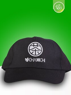 หมวกแก็ป CHAMICHI หมวก ปักโลโก้ สีดำ กันแดด ใส่ทำงาน ออกแบบโดย ทีอีเอ
