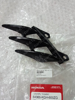 ครีบระบายอากาศ SONIC-04 แท้ๆ ซ้าย-สีดำ 64365-KGH-600ZG 