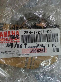 เฟืองเกียร์ติดแกนสเตอร์ TZR แท้ๆ เกียร์ 3/26 ฟัน 2RH-17231-00