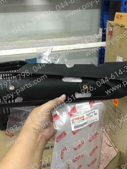 แผ่นกันความร้อนท่อ SPARK 115-I, FINN ใน/ดำ แท้ๆ 1FC-E4718-00 