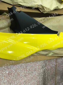 ฝาครอบข้างซ้าย NICE แท้ๆ สีเหลือง/ดำ 64380-KEV-750ZL + ฝาครอบข้างขวา NICE แท้ๆ สีเหลือง/ดำ 64370-KEV-750ZL 