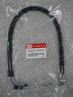 สายเร่งชุด SUPER CUB/ไฟกลม ไป+กลับ 