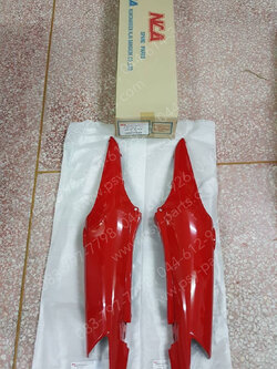 ฝาครอบข้างซ้าย-ขวา WAVE 100/05 (T) สีแดงสด (R263) 