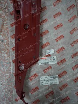 แผงรองพักเท้าหน้า NOUVO 135 แท้ๆ ซ้าย-แดง 5P0-F7481-10