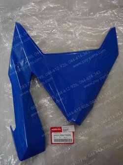 ฝาครอบไฟหน้า-ขวา CLICK 125/15 แท้ๆ สีน้ำเงิน (B214) 64501-K60-T00ZG 