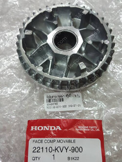 ล้อขับสายพานหน้า SCOOPY-I แท้ๆ ตัวใน 22110-KVY-900 