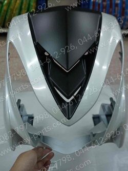 บังลม MIO ไฟล่าง แท้ๆ สีขาว/ดำ 4C9-F8311-00-6X Yamaha 