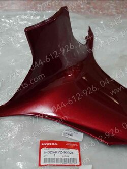 คอนโซลกลาง WAVE 125-I/12 แท้ๆ ล่าง-แดง 64325-KYZ-900ZL