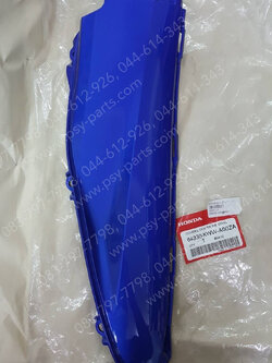 ฝาข้างตัวกลาง-ซ้าย WAVE 110-I แท้ๆ สีน้ำเงิน (B325) 64330-KWW-A00ZA 