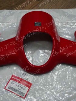 เสื้อไฟหน้าตัวบน DREAM SUPER CUB/ไฟกลม แท้ๆ สีแดงสด (354) 53215-K76-T60ZC 