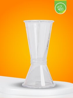 จิกเกอร์ Jigger จิกเกอร์ พลาสติก ใหญ่ 40cc ตวงค็อกเทล จำหน่ายโดย ทีอีเอ