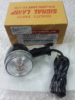 ไฟเลี้ยว SCOOPY-I ดำ/ใส หน้า-ซ้าย