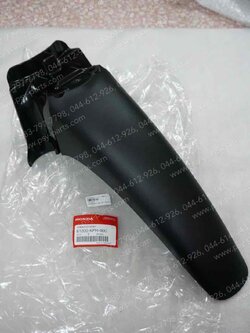 บังโคลนหน้า WAVE 125 แท้ๆ (ท่อนหลัง สีดำ) 61200-KPH-900