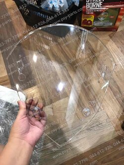 กระจกหน้ากาก XMAX แท้โรงงาน สีใส 