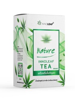 Innoleaf CBD Tea ชาใบกัญชง ผ่อนคลาย เพิ่มคุณภาพการนอน ขนาด 10 กรัม 1 กล่อง บรรจุ 10 ซอง (ซองละ 1 กรัม ) ราคา 490 บาท : Healthy Hut