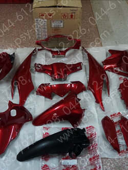 พลาสติกชุด WAVE 110-I/14, WAVE 110-I/12 สีแดงบรอนซ์ (R340) 