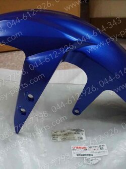 บังโคลนหน้า M/SLAZ แท้ๆ สีน้ำเงิน B48-F1511-00-P5 