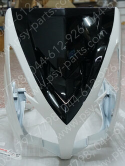 บังลม MIO ไฟคู่ แท้ๆ สีขาว/ดำเงา 19S-F8311-00-5X Yamaha 