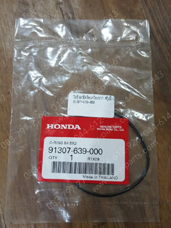 โอริงฝาปิดข้อเหวี่ยงขวา SCOOPY-I แท้ๆ 91307-639-000