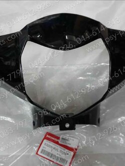 เสื้อไฟหน้าตัวหน้า WAVE 125X แท้ๆ สีดำ (A35) 53205-KVL-T00ZF 