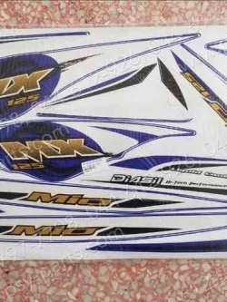สติ๊กเกอร์ชุด MIO 125MX 2011 รุ่น 5 รถขาว/น้ำเงิน 