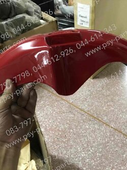 บังโคลนหน้า STINGER (T) สีแดงสด (S41)