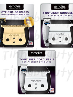 อะไหล่แท้ชุดใบมีดAndis T-outliner ไร้สาย, Andis Cordless GTX-EXO ของแท้นำเข้า USA โดยตรง