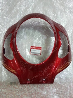 ฝาครอบไฟหน้า SCOOPY/21 แท้ๆ + สติ๊กเกอร์ สีแดงบรอนซ์ (R340) 64300-K2F-T10ZA