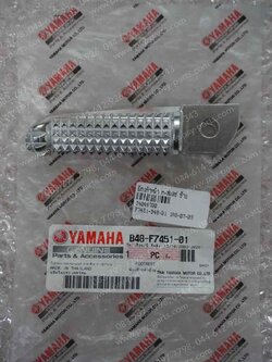 พักเท้าหน้า M/SLAZ, MT 15, R 3, XSR 155, YZF/R 15 แท้ๆ ซ้าย B48-F7451-01 