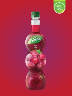 ไซรัปองุ่น ไซรัปเฟรชชี่ Freshy ไซรัปผลไม้ น้ำองุ่น น้ำผลไม้ น้ำเชื่อมผลไม้ ไซรัปเข้มข้น ขนาด 710 ml