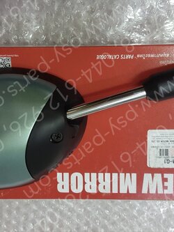 กระจกส่องหลัง FILANO/HYBRID, GRAND FILANO/HYBRID แท้ๆ ขวา-สีเขียว (1711) 2BL-F6290-G1