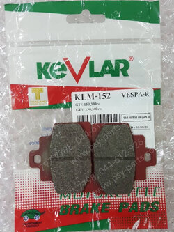 ผ้าดิสก์เบรค VESPA/GTS KEVLAR ล้อหลัง