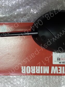 กระจกส่องหลัง FINO 125 แท้ๆ ซ้าย-สีดำด้าน 1YC-F6280-R0