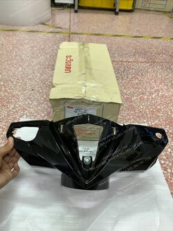 ฝาครอบแฮนด์-หน้า CLICK 125-I (T) สีดำเงา (A35)