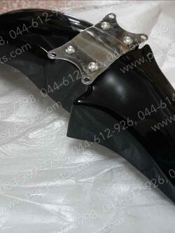 บังโคลนหน้า ZR 120 (T) สีดำ