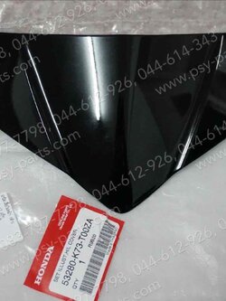 ฝาปิดเสื้อไฟหน้า WAVE 125-I/12 แท้ๆ (ดำ) 53204-KYZ-900ZA, 53280-K73-T00ZA