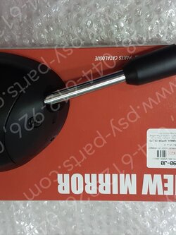 กระจกส่องหลัง FILANO/HYBRID, GRAND FILANO/HYBRID แท้ๆ ขวา-สีดำด้าน 2BL-F6290-J0, 2BL-F6290-J1