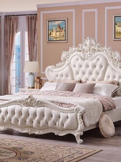 เตียงเจ้าหญิง เตียงหลุยส์ เตียงนอนหลุยส์ รุ่น Moon