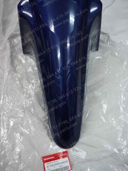 บังโคลนหน้า WAVE 110-I ใหม่ แท้ๆ สีน้ำเงิน (398) 61100-KWW-640YS 