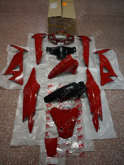 พลาสติกชุด WAVE 100/05 ดิสก์เบรค สีแดงสด (R263) 